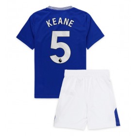 Everton Michael Keane #5 Hjemme skjorte til barn 2024-25 Kortermet (+ korte bukser)